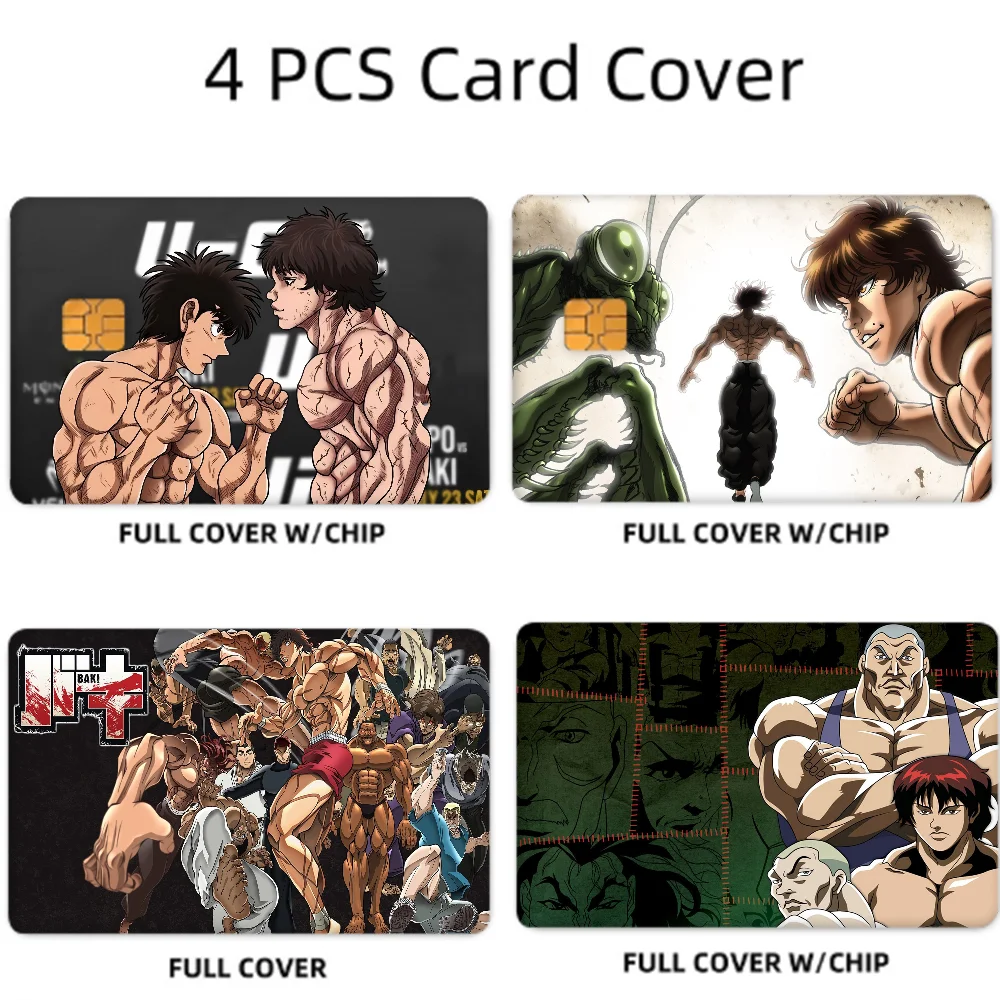 Baki Hanma Yujiro Manga Anmie Sticker Film Skin Cover für Kreditkarte Debit Bankkarte vorne