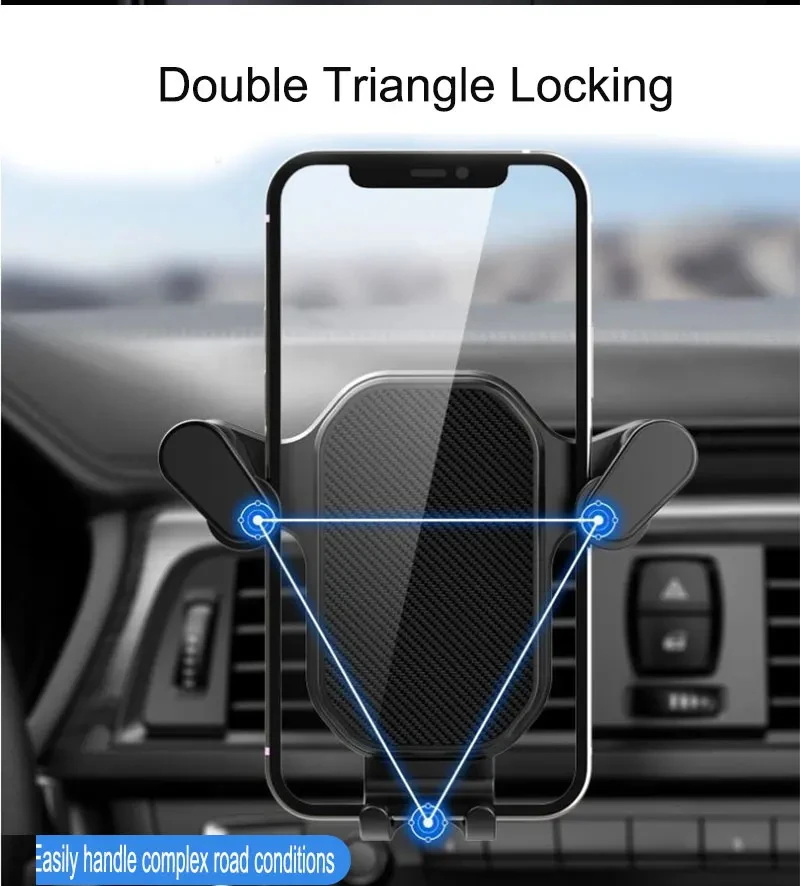 Adjustable car mobile phone mount