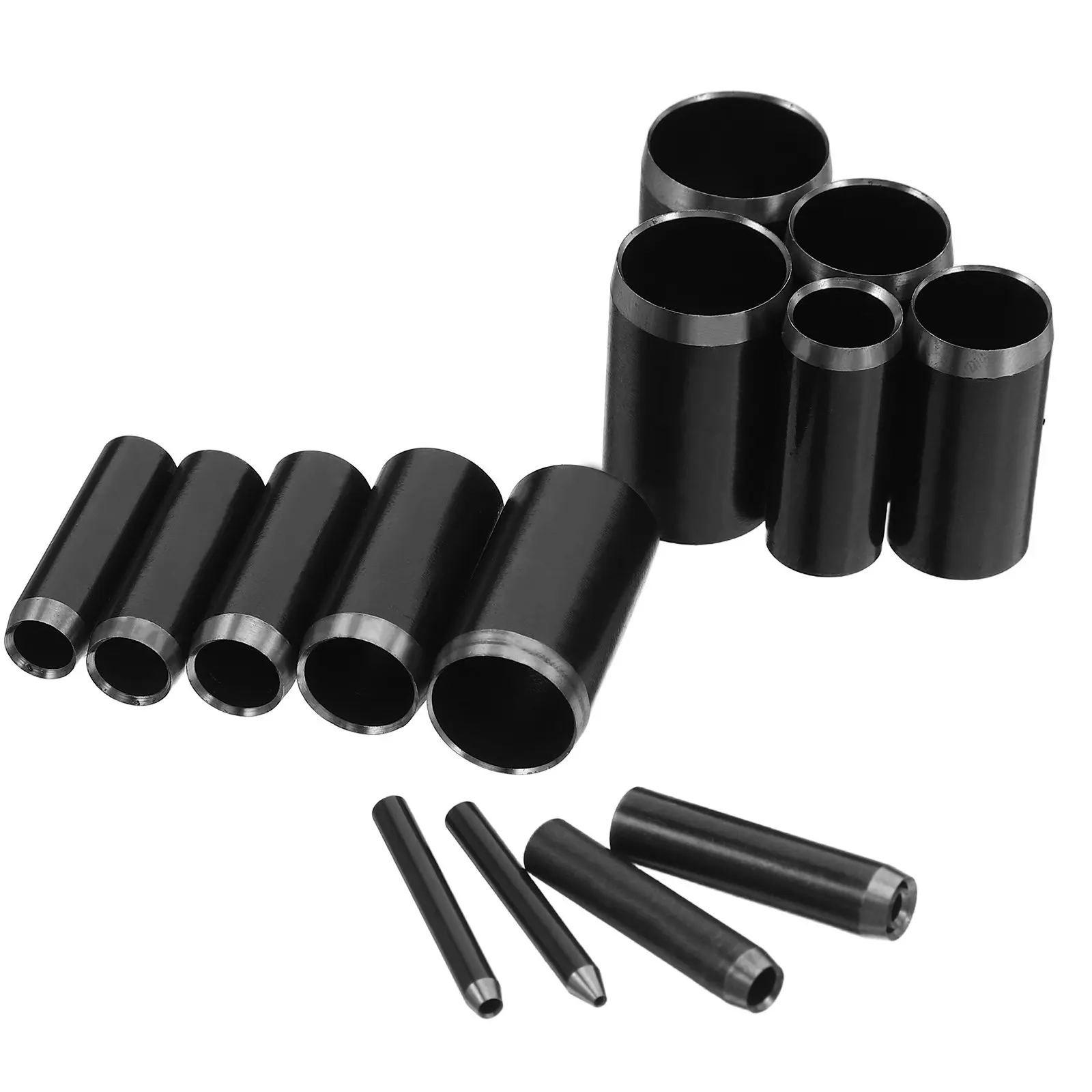 Lot de 15 poinçons creux, outils de poinçonnage ronds 1-15 mm, perforateur en acier pour la production artisanale et le travail du PU