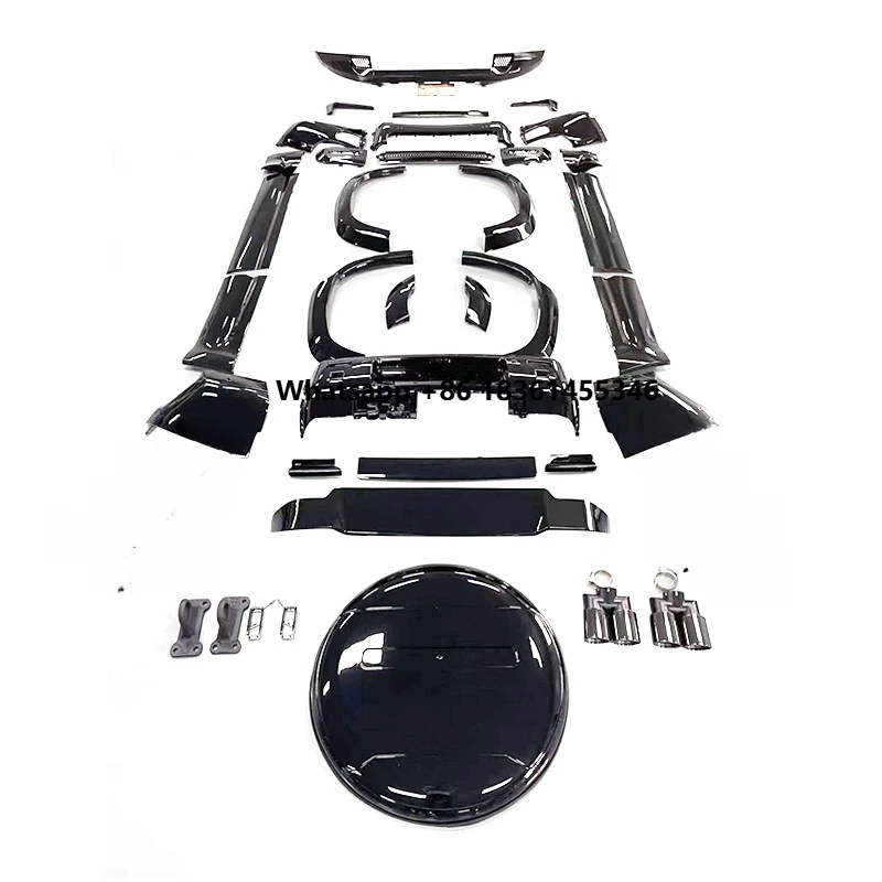 

Комплект для модификации кузова Defender: передний и задний бамперы, черный цвет