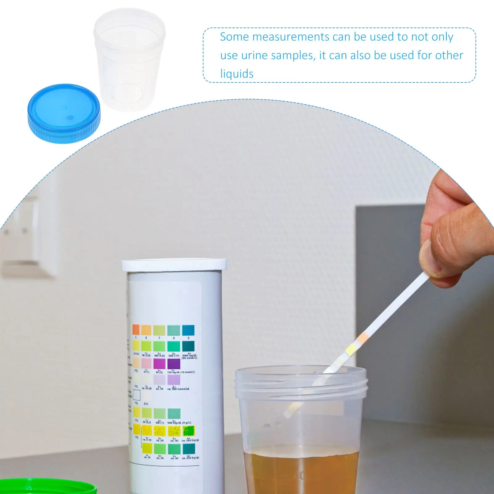 10pcs Cups Urine Cup Sterile Specimen Plastic Sample Test Container Containers Disposable Graduated Collection S Hospital Fecal