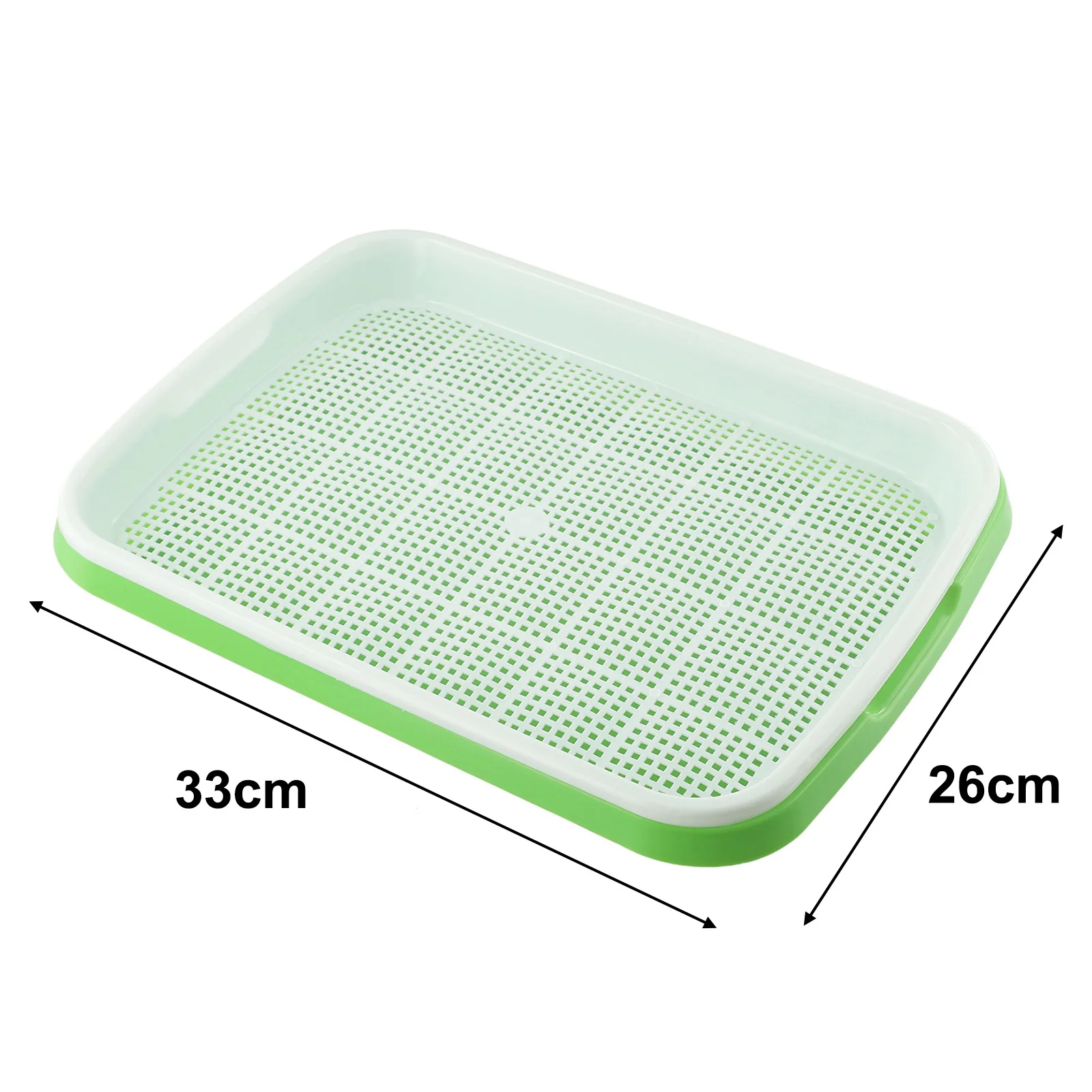 Sprout Growing Plate Microgreens Tray Hydroponic Sprouting Tray For Sprouts Horticultural Hydroponic System 33cmx26cmx5cm