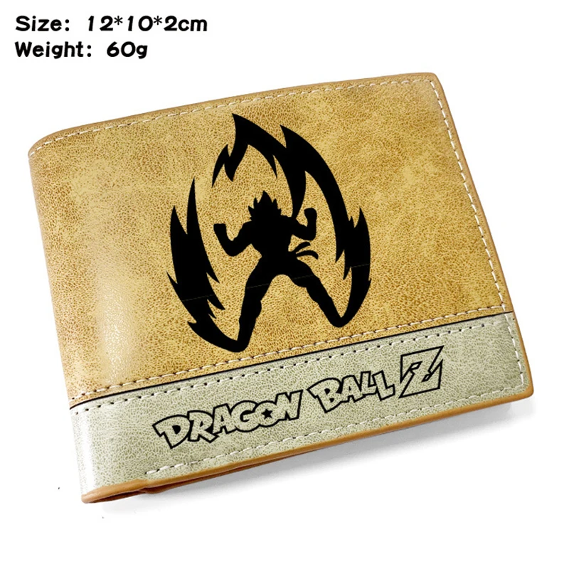 Anime Dragon Ball Wallet Son Goku Kakarotto Purse Pirate Logo Bounty Pattern PU Cartoon Anime Wallet Card Holder Purse Gift