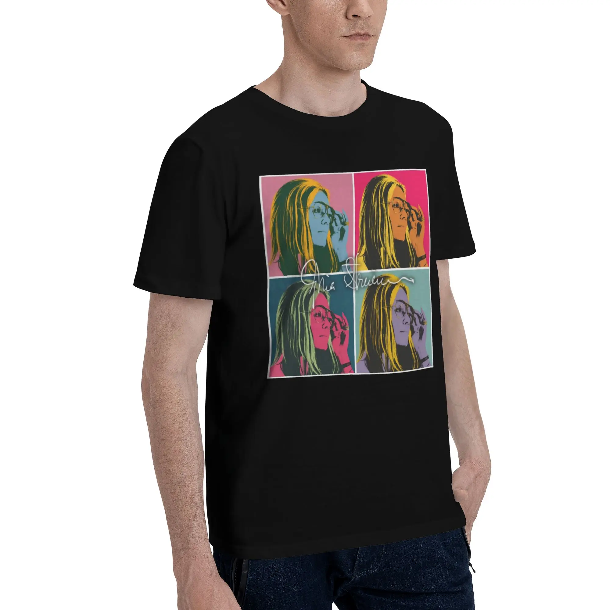 New Arrival RIP Gloria Steinem  T Shirt for Men Women  Cotton T-shirts Short Sleeve Clothing