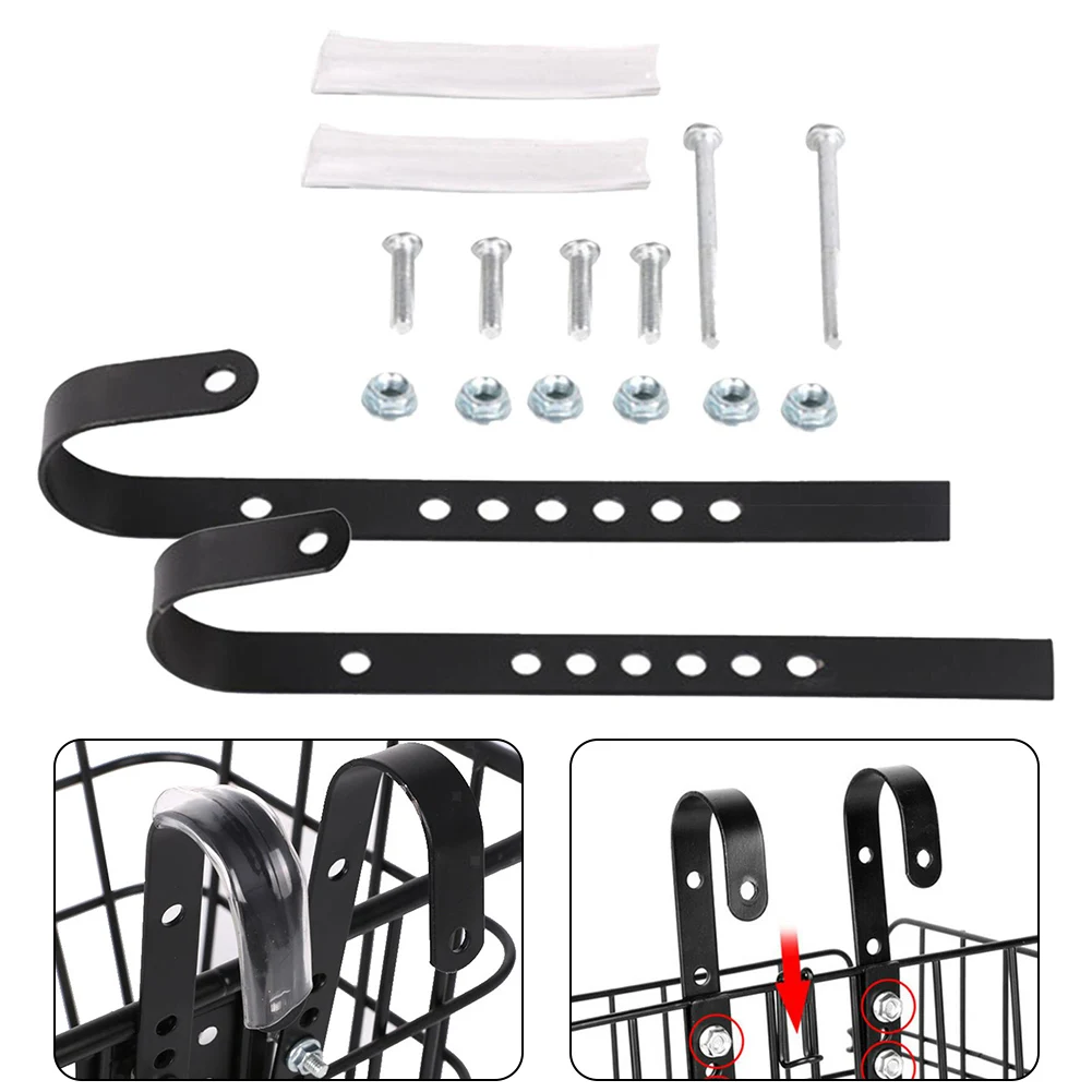 

E-bikes Hanging Hooks Bike Basket Hook Accessories Adjustable Aluminium-Alloy Bicycle Accessories Bolts Fixed