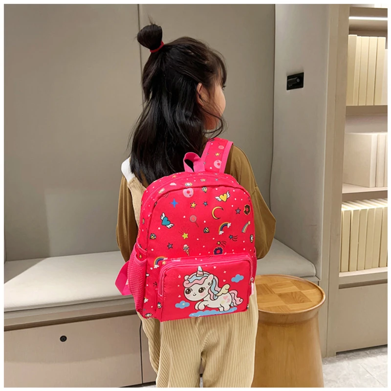 Children's Schoolbag Kindergarten Lightweight Waterproof Boy Girl Backpack Cute Cartoon Trend Double Shoulder Backpack