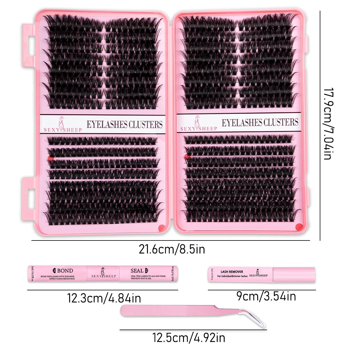 DIY 속눈썹 연장 키트 캣아이 속눈썹 클러스터 자연스 - Eyelash Extension Cat Eye 리뷰 및 가격