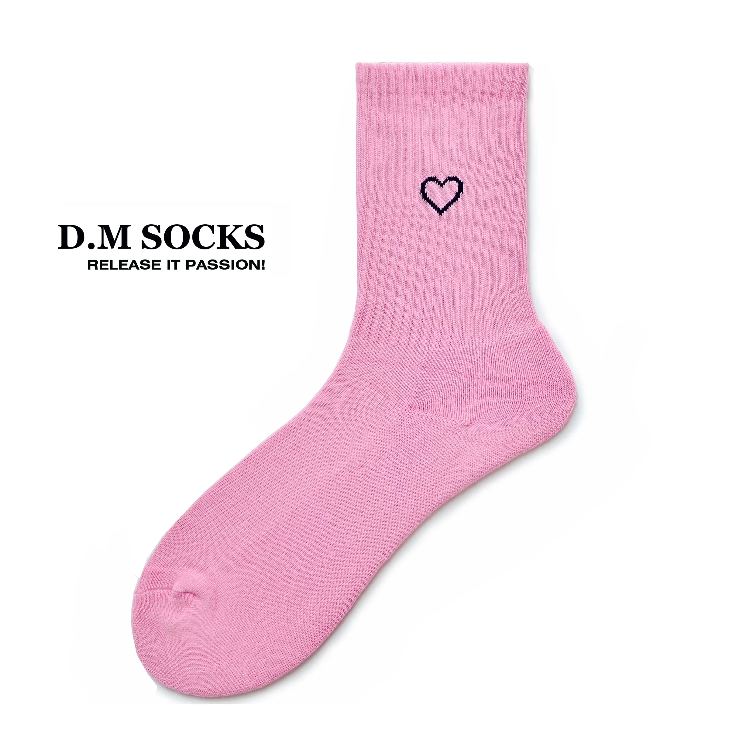 

1Pair Men's Fashion Socks Unique Design Black White Funny Comfortable Pink