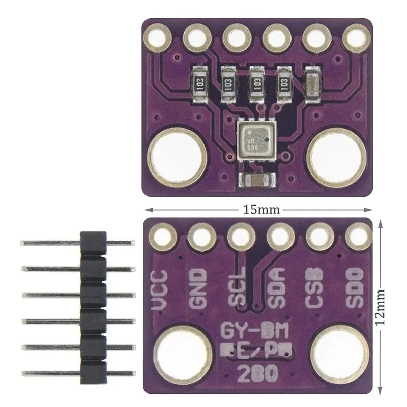 BME280 5V 3.3V Sensore digitale Temperatura Umidità Modulo sensore pressione barometrica I2C SPI 1.8-5V