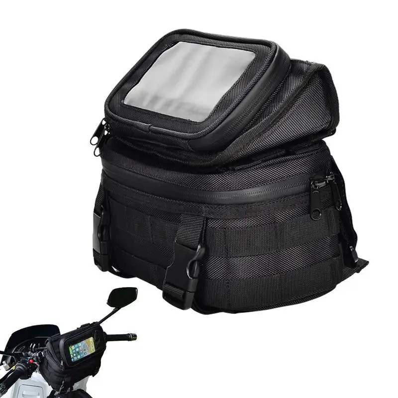 

Motorcycle Fork Bag Waterproof Storage Bag Motorcycle Pouch Universal Mobile Phone Pouch Front Fork Bag With Headphone Hole For