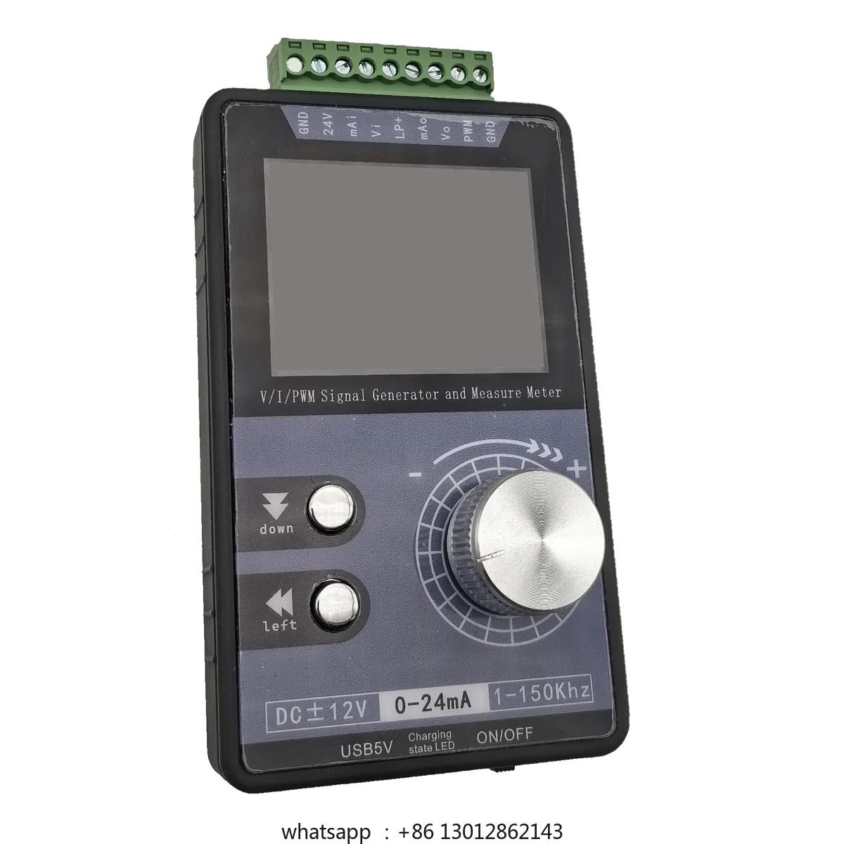 

High precision handheld voltage and current source PWM pulse signal generator QH-VISG3-ED/EN color screen input