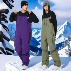 New Outdoor Mountain Man Snowboard Jumpsuits Winter 3L Waterproof Women Skiing Overalls Sport Motorcycle Female Snow Trousers