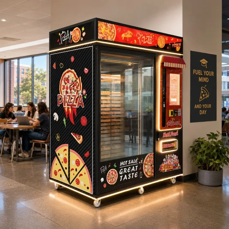 Dispensador de Comida para Pizza, Equipo de Servicio de Pizza Eficiente y Personalizado para Edificios de Oficinas, Campus, Tiendas y Estaciones