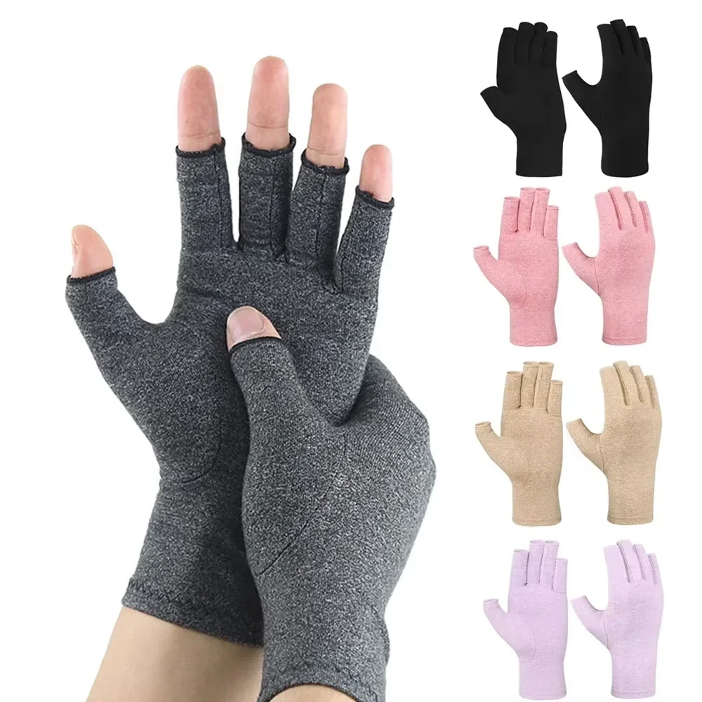 Compression Arthritis Gloves Men Women Cotton Joint Pain Relief Wrist Support Hand Brace Therapy Wristband Compression Gloves