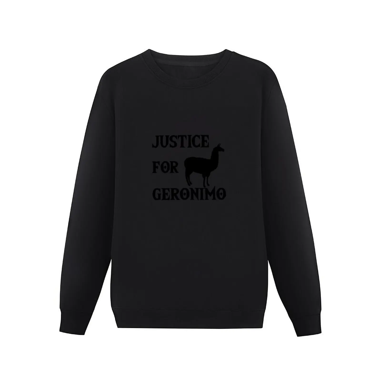 Justice for Geronimo, Geronimo the Alpaca, Expressive design for Men and Women who defend Geronimo the Alpaca Pullover Hoodie