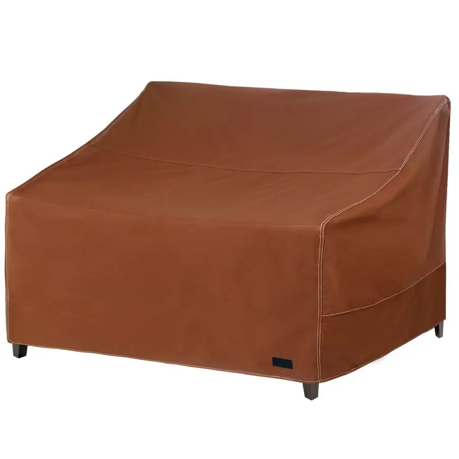 

Patio Sofa Bench Cover, Waterproof 600D Heavy Duty Outdoor Furniture 3 Seater Couch Cover, 79 Wx 38 Dx 35 H, Brown