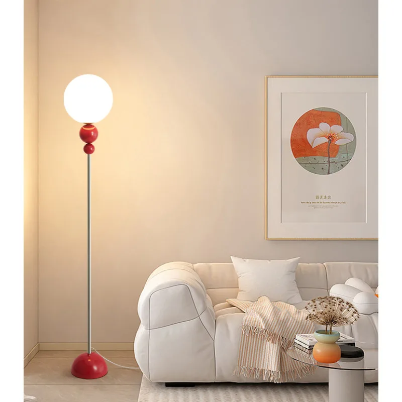 Controle remoto LED Floor Lamp para sala de estar, Macaron E27, Pé Lâmpadas, Sofá Side, luzes de cabeceira, Home Decor, Dim, Quarto