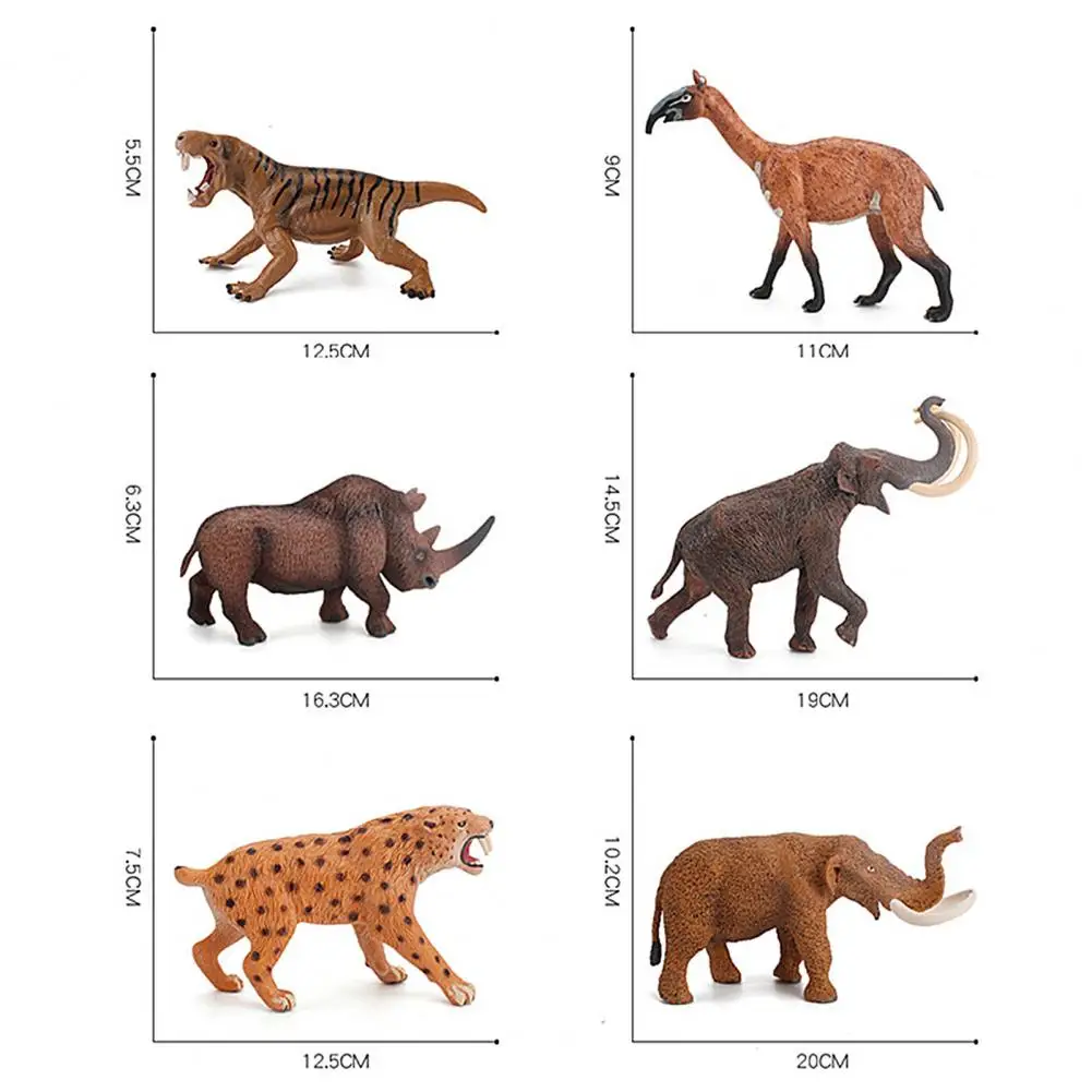 حيوانات قديمة محاكاة نموذج الماموث الشكل الاطفال التعليمية الإدراك لعبة هدية زخرفة منضدية حلية ديكور المنزل