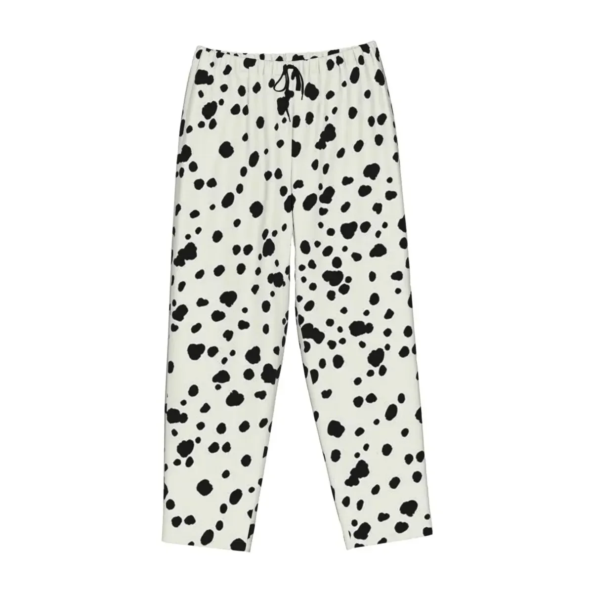

Custom Dalmatian Dog Texture Women Pajama Pants Lounge Sleep Sleepwear Bottoms with Pockets