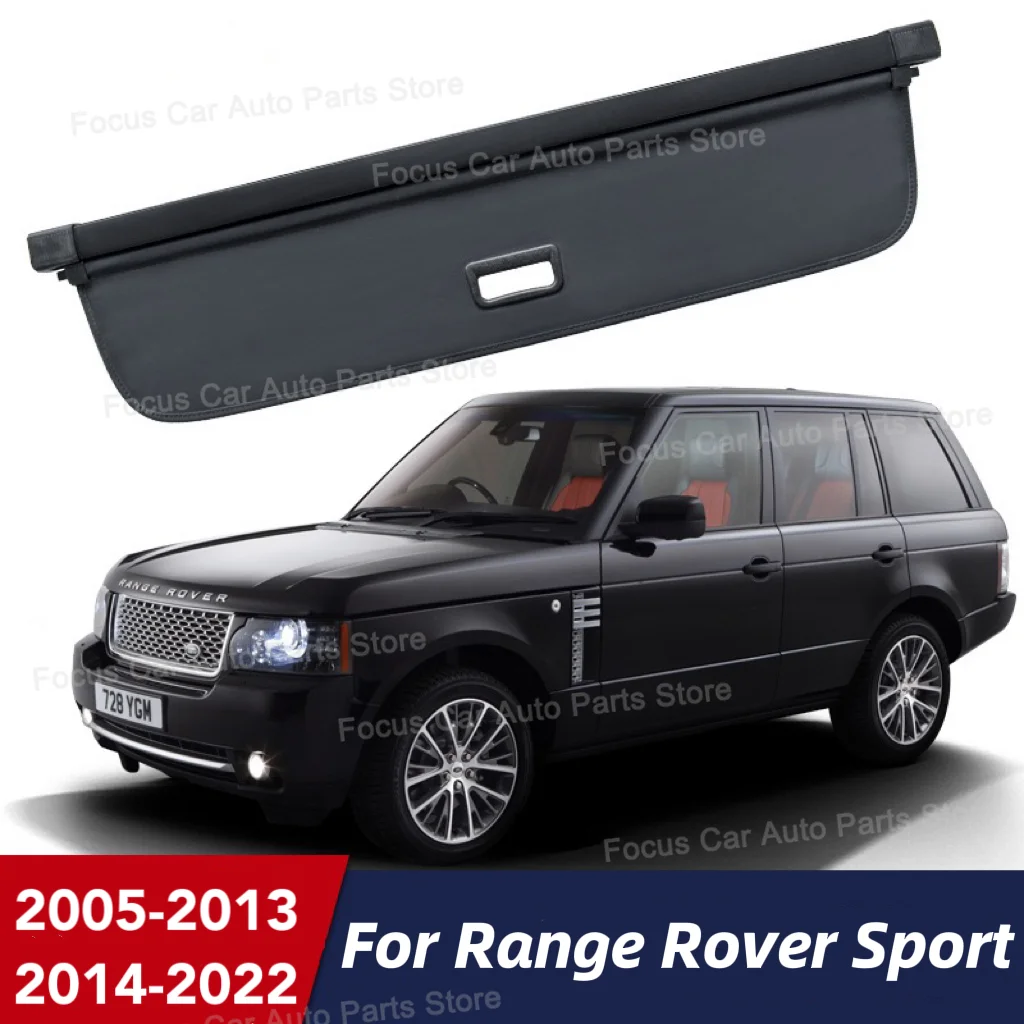 Car Trunk Cargo Cover for Range Rover Sport L494 2005~2022 Storage Luggage Curtain Tray Security Shielding Shade Accessorie