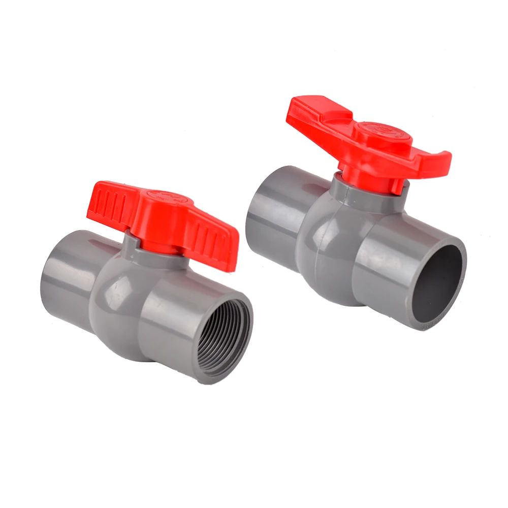 20/25/32/40/50mm Pipe PVC Valve Connector 1/2\