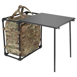 Tactical Camping Table Field Office Hunting Outdoor Portable Table Foldable Lightweight Durable 7075 Alloy BBQ Computer Desk