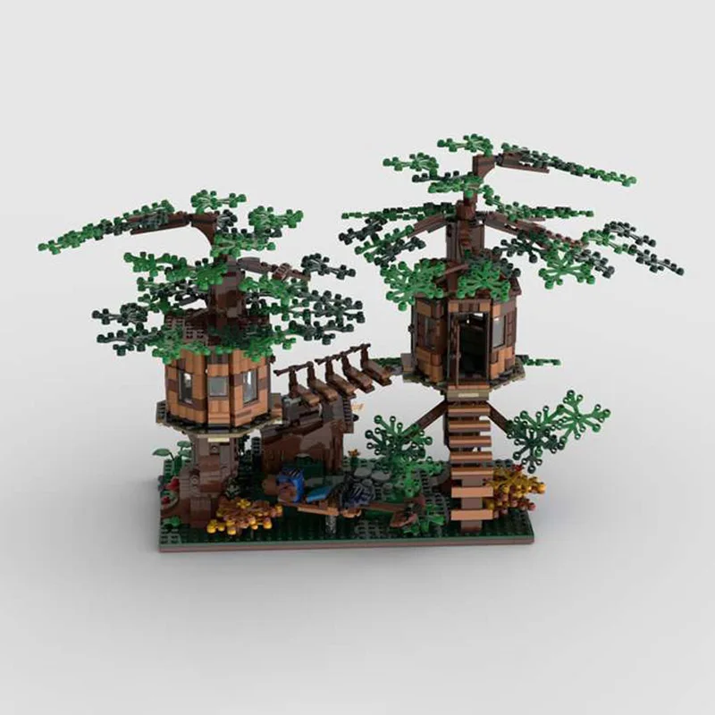 ใหม่ 970PCS Tree House E-Wok Village DIY รุ่นการศึกษาไอเดียสร้างสรรค์เด็กอิฐของเล่นวันเกิดอาคารคริสต์มาสของขวัญบล็อก