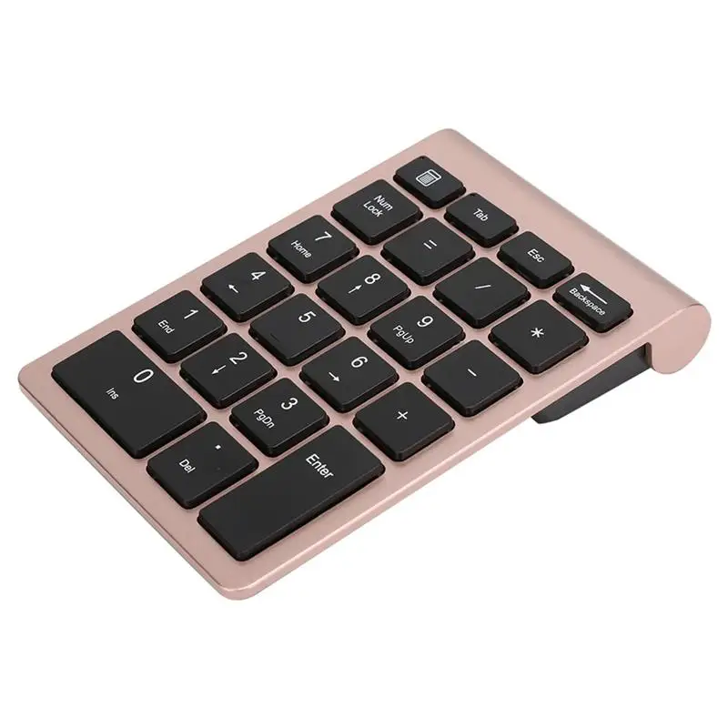 22 Keys Numerical Keyboard 2.4G Wireless Mini Numpad Ergonomic Computer Number Keypad with USB Receiver for PC Laptop