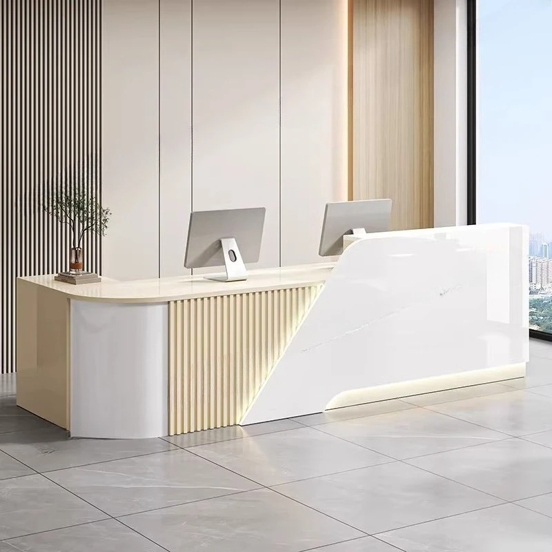 Minimalist Design Reception Desks Beauty Luxury Unique Welcome Reception Desks Executive Company Scrivania Commercial Furniture