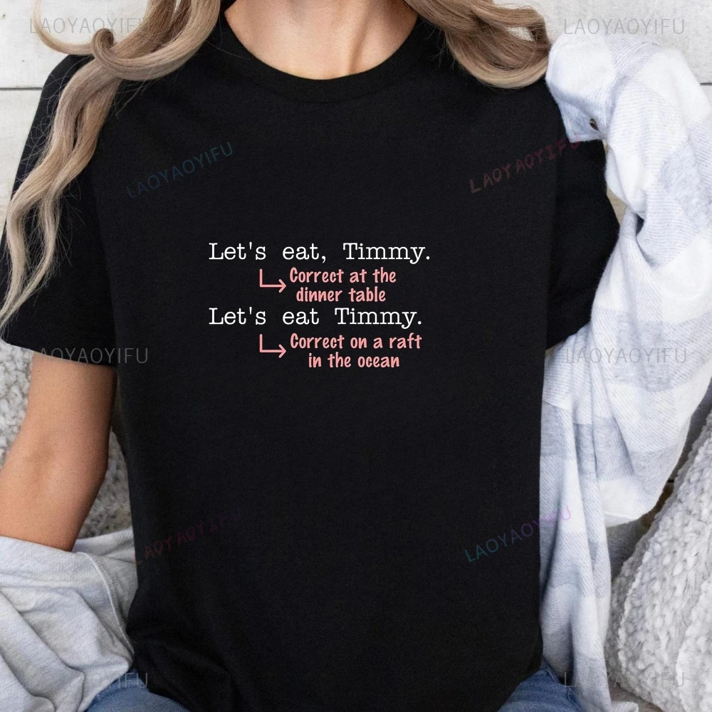 

Забавная футболка Punctuation Grammar с юмористическим принтом, топ, нейтральный тренд, рубашка унисекс с короткими рукавами в стиле Харадзюку, большая футболка с узором