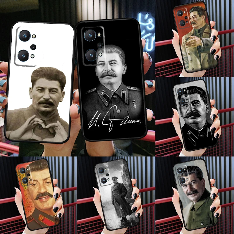 Russian Stalin Ussr For Realme C55 C33 C30 C21Y 10 Pro Plus GT Neo 5 3 3T Case For OnePlus 11 10 Pro Nord 2 2T