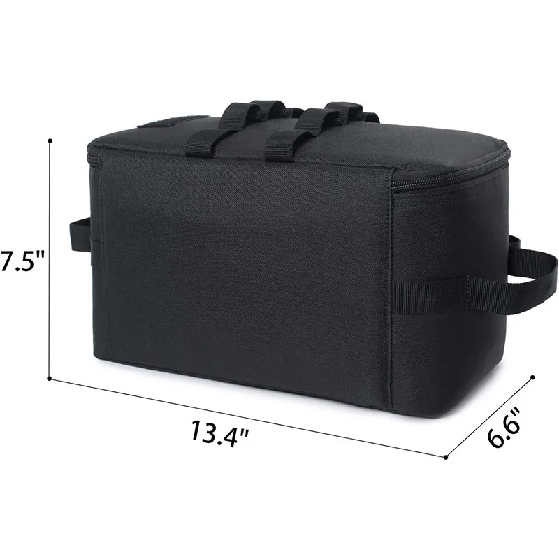 Outdoor Camping Gas Tank Storage Bag Large Capacity Ground Nail Tool Bag Gas Canister Picnic Cookware Utensils Kit Bag