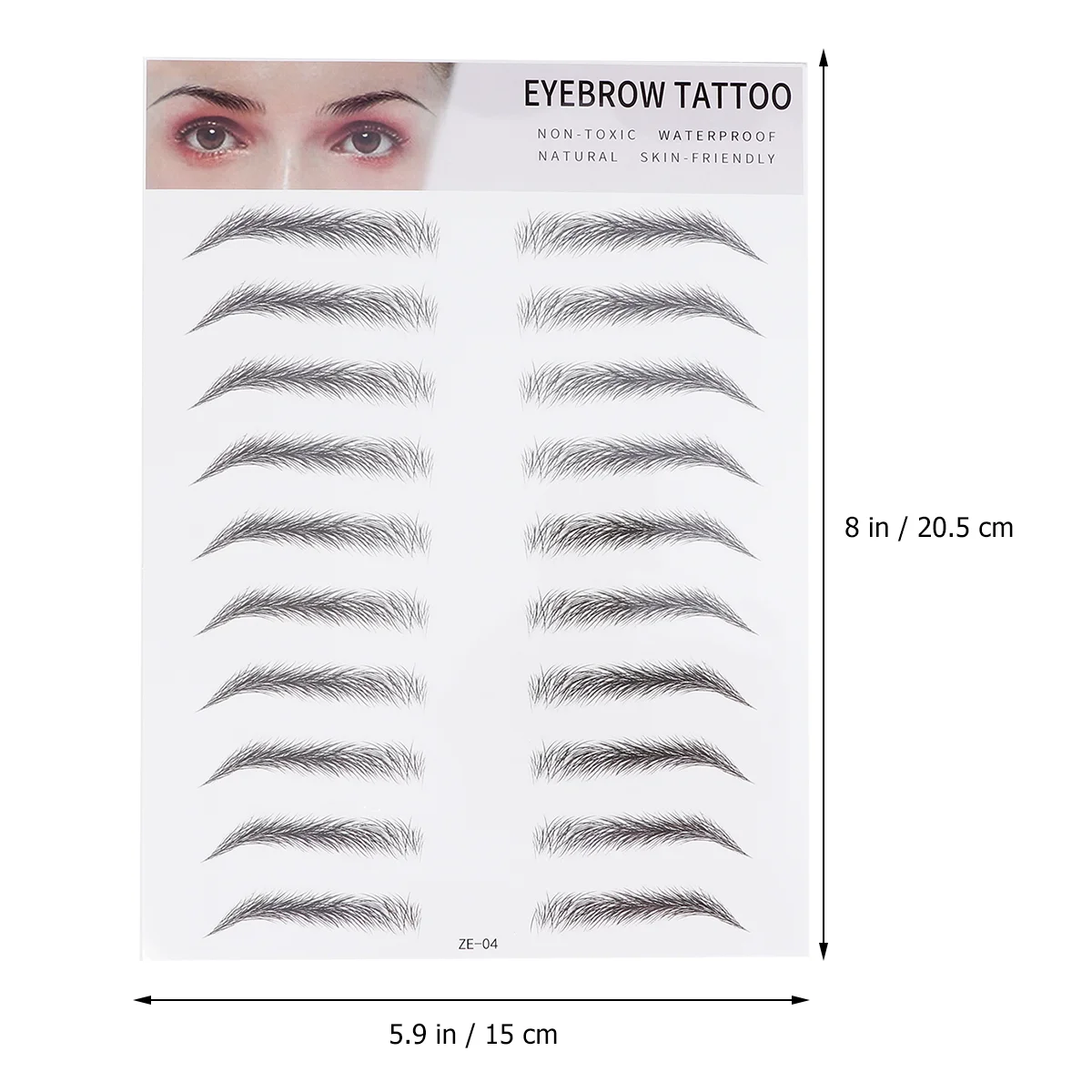 2 Pcs 3d Eyebrow Stickers Tool Imitation Stencils Transfer Artificial Women's