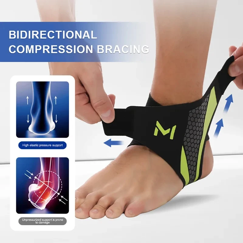 1Pc Thin Breathable Ankle Support Brace Pressurized Fixation Sports Ankle Protector Prevent Sprain Tendon Joint Injury Cover
