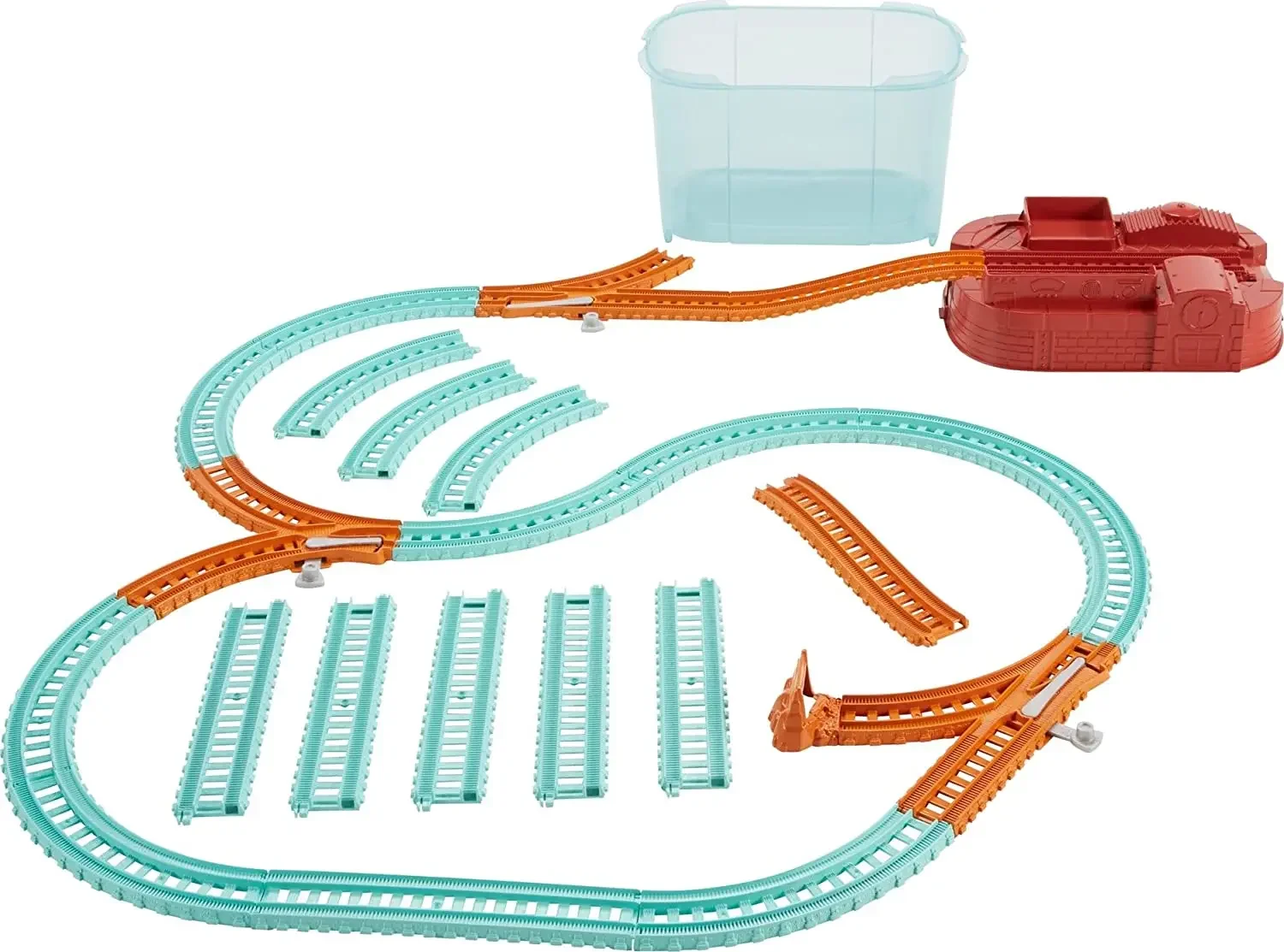 Original Thomas & Friends TrackMaster Builder Bucket Storage Container Train Track Accessories Kids Toys for Children Education