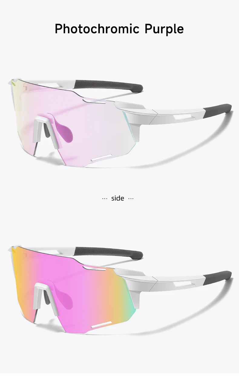 Neue Outdoor Radfahren Sonnenbrille Männer Photochrome Rennrad Brille Frauen Sport Bergsteigen Fahrrad UV400 Brille – Detail 12