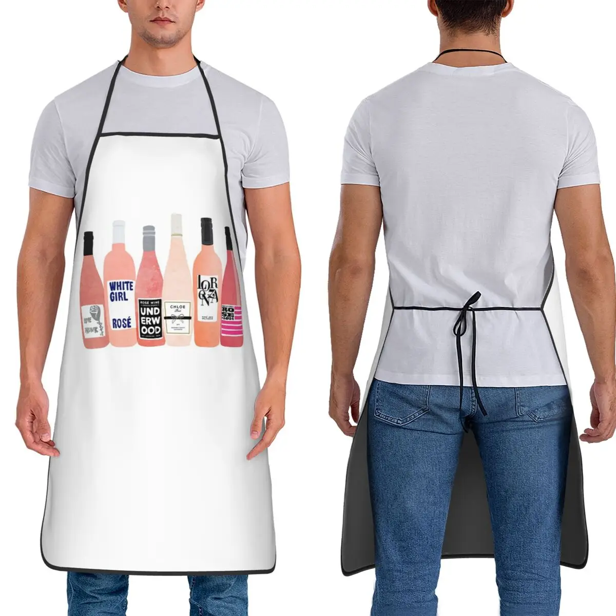 

Фартуки-нагрудники Rose Bottles для шеф-поваров, без рукавов, для кухни, уборки, садоводства, для женщин и мужчин