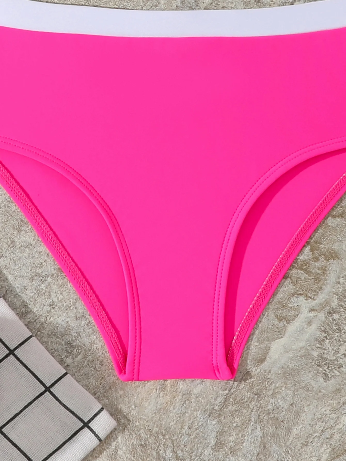 Süßer, einfarbiger Badeanzug für junge Mädchen, Sommer-Strandkleidung, 2-teiliger Tankini-Badeanzug für Mädchen im Alter von 8-12 Jahren – Detail 15