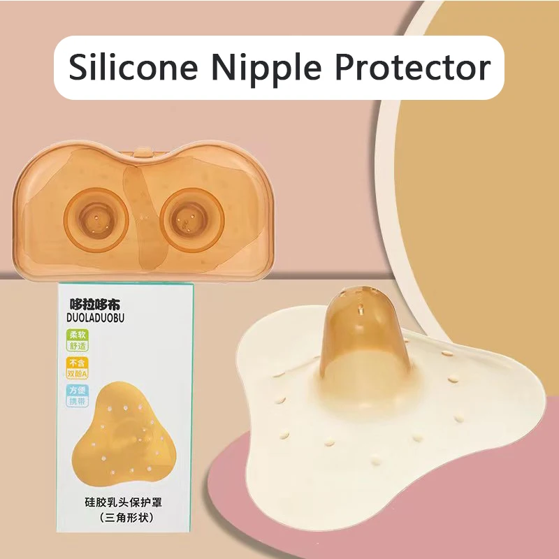 

Silicone Anti-bite Nipple Protector Mother Breastfeeding Nipple Shields Protection Cover BPA Free Inverted Nipple Baby Feeding