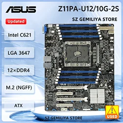 ASUS Z11PA-U12/10G-2S Workstation Motherboard Intel C621 LGA 3647 DDR4 128GB support Xeon Gold 3206R 5122 6130 6146 6226R cpu