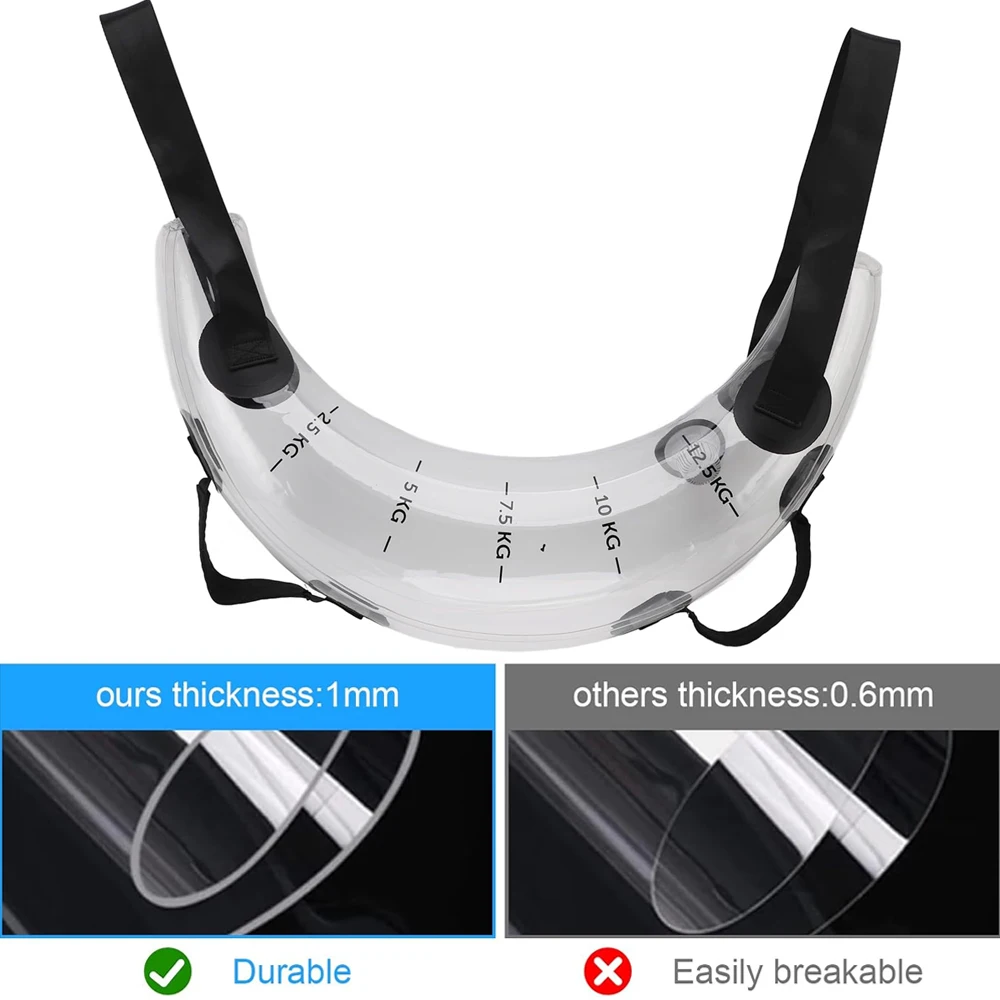 

1 шт., тренировочная сумка для веса воды, регулируемая тренировочная сумка 15 кг для домашнего спортзала, упражнений на открытом воздухе с материалом ПВХ, улучшенный рост мышц