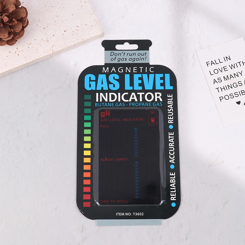 Gas Tank Level Indicator Gas Liquid Crystal Thermometer Meter Propane Butane LPG Fuel Gauge