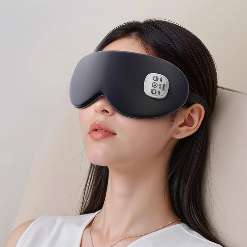 Ice Massage Eye Mask Electric Heating Eye Massager Relieve Eye Fatigue Dark Circles Sleeping Mask Timing Sleeping Eyeshades