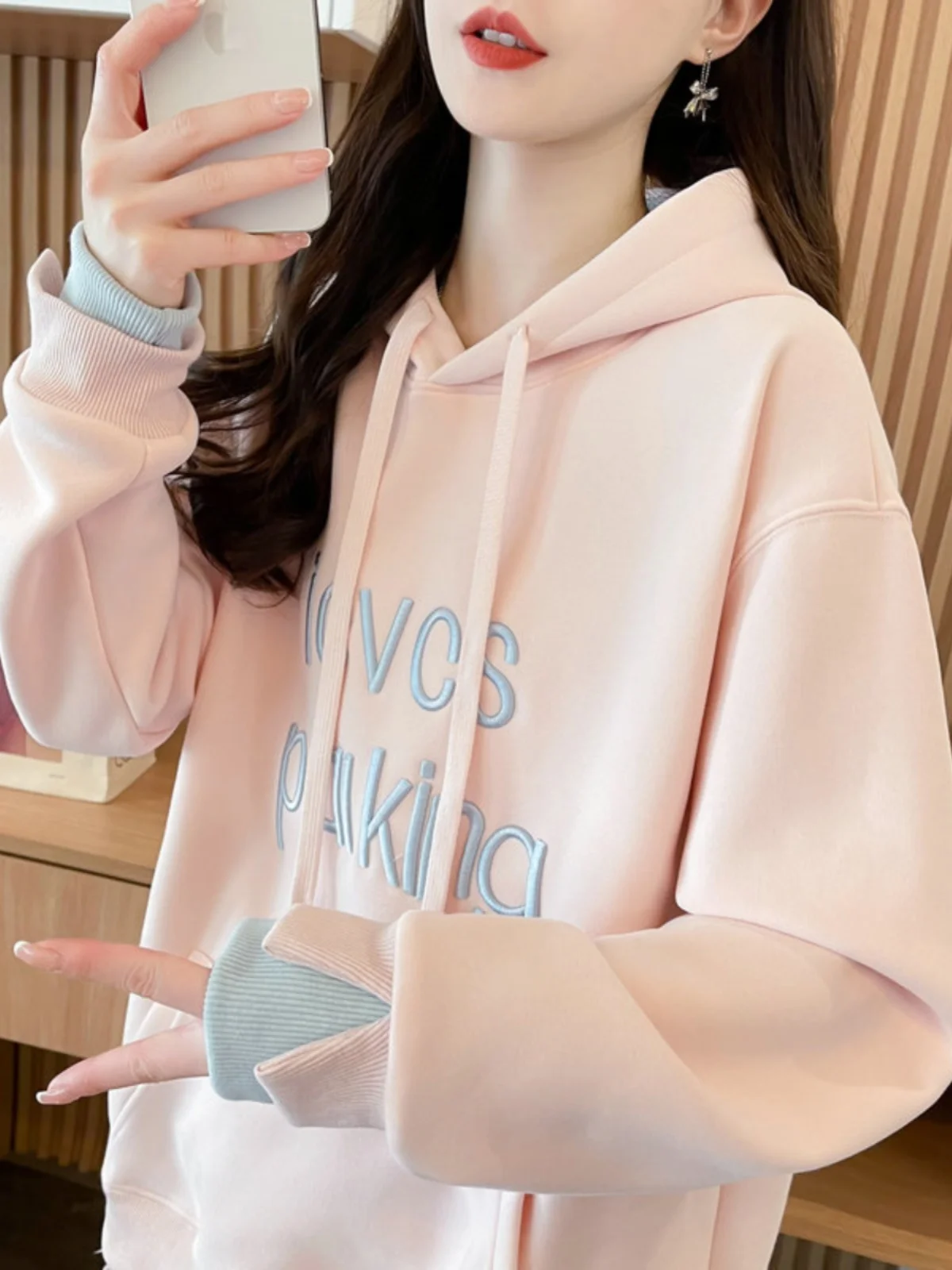 

Толстовки с капюшоном и графическим рисунком, женские утолщенные свободные полосатые женские толстовки для поездок на работу, нежная текстура, устойчивая к таблеткам, легкий уход, подходит