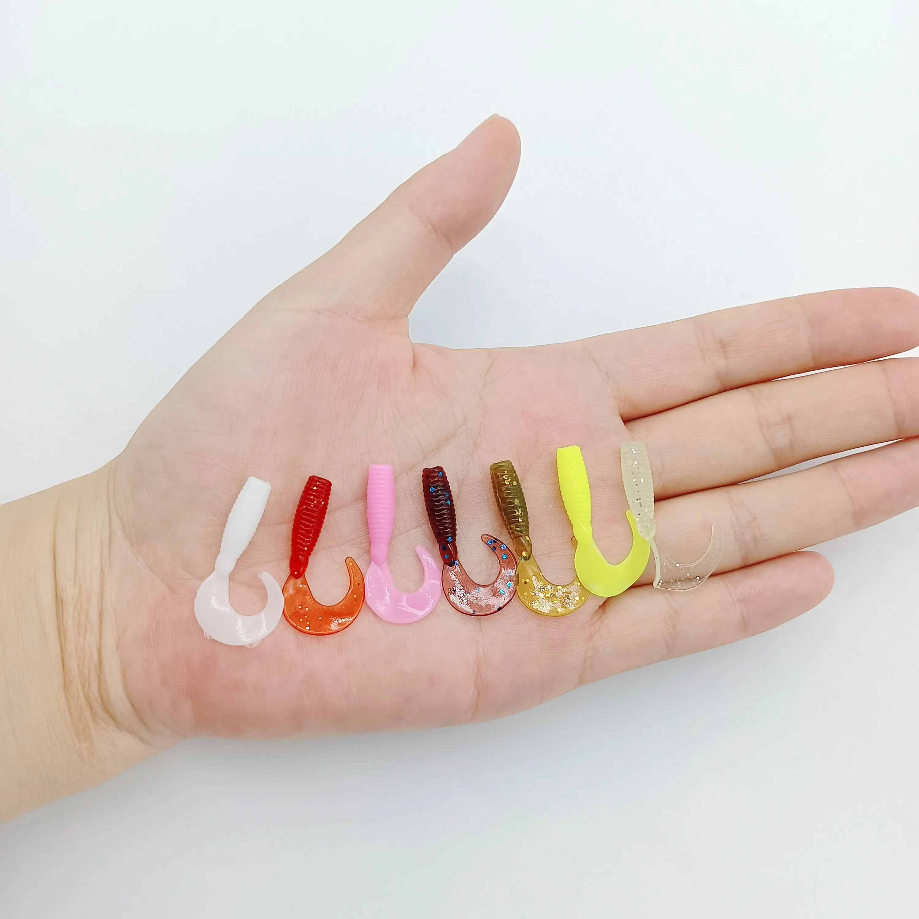 DUODUOYU 10PCS Mini Ajing Weiche Angeln Locken 0,4g/30mm Künstliche Swimbait Jig Wobbler Bass Köder angelgerät Weichen Köder – Detail 2
