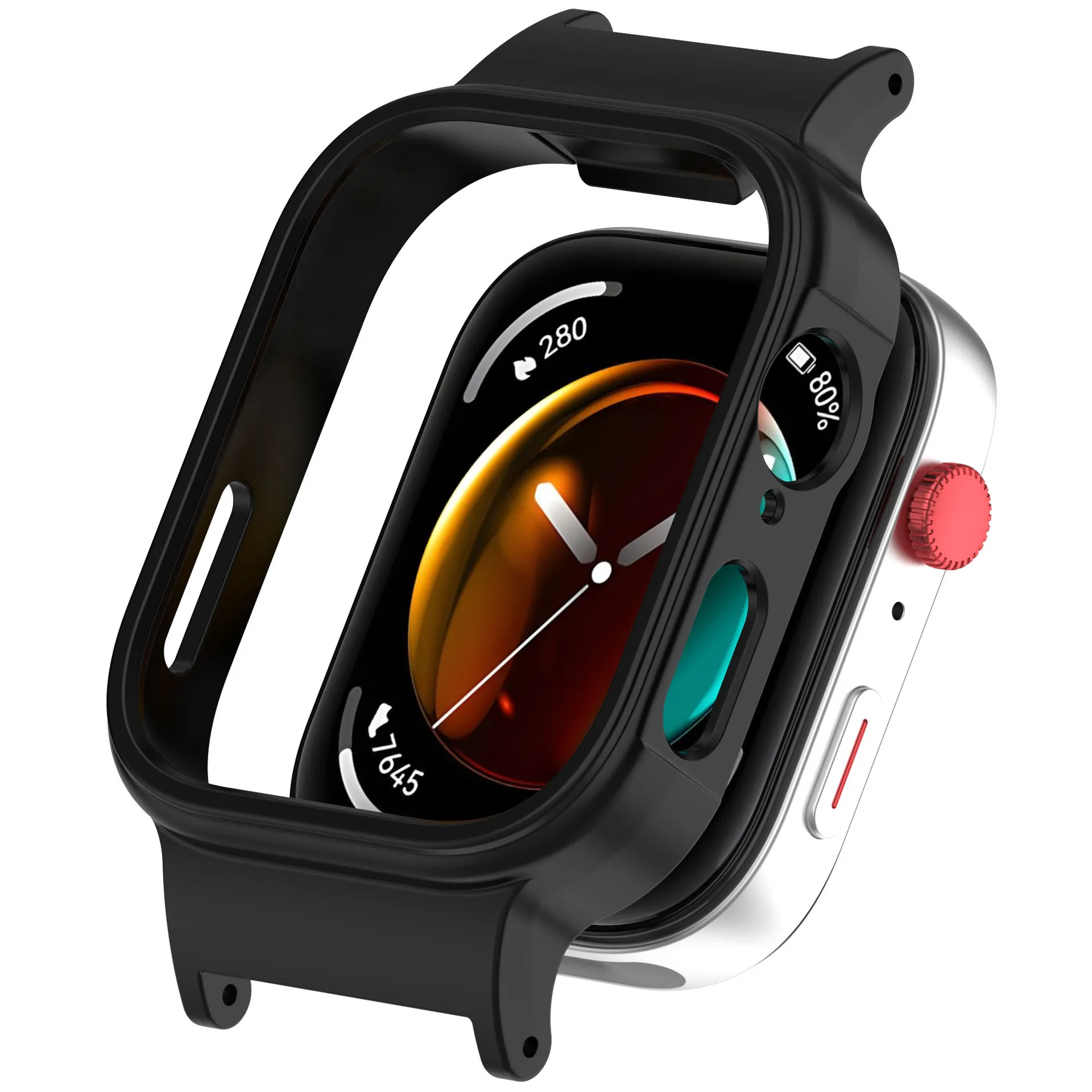 Huawei Watch Fit3用統合コネクタスーツ付きPCウォッチケース 統合コネクタ付きPC保護ウォッチフレーム