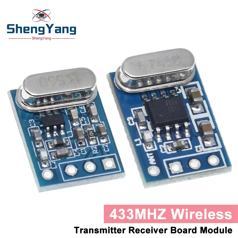 TZT 1Set 2Pcs 433MHZ Wireless Transmitter Receiver Board Module SYN115 SYN480R ASK/OOK for arduino