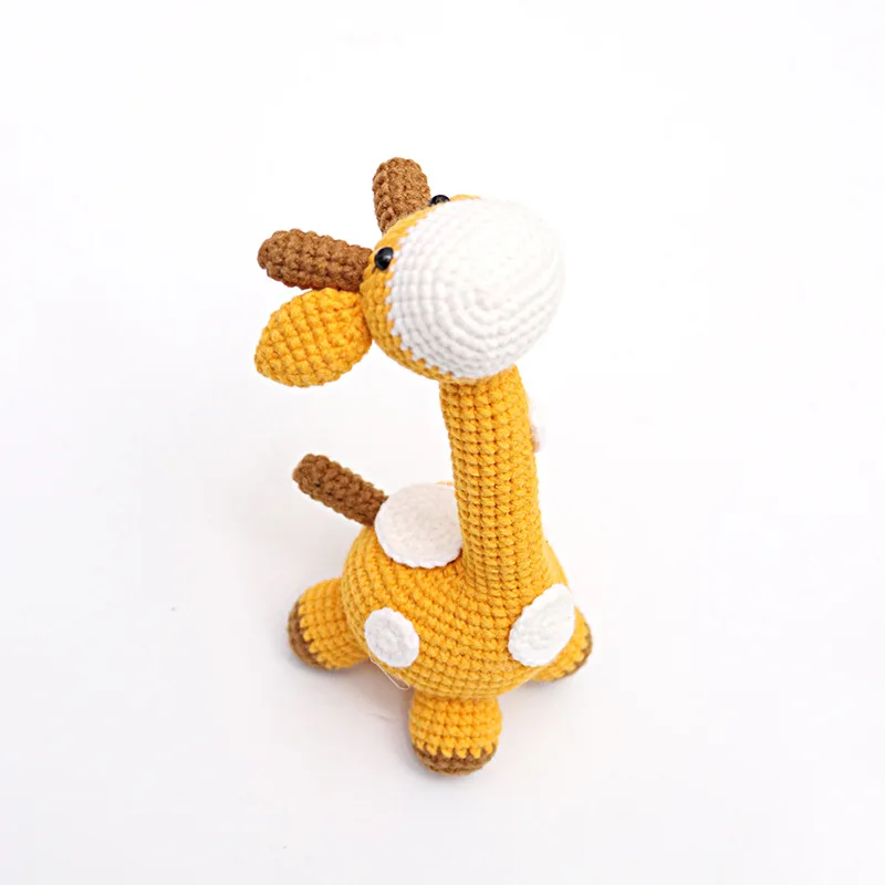 

New Style Finished Handmade Crochet Giraffe Pendants, Knitted Colorful Giraffe Keychains, Crochet Cartoon Animals Dolls