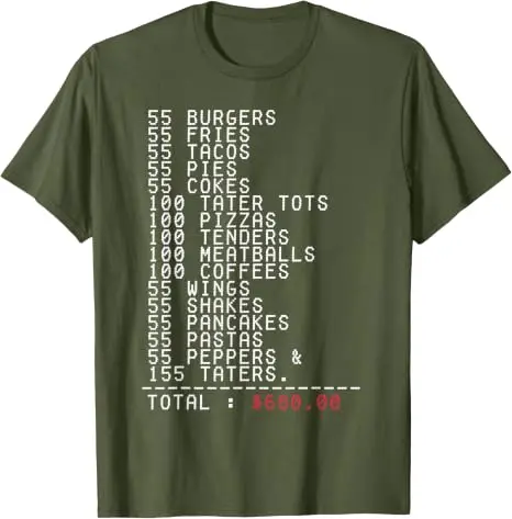 55 Burger 55 Pommes Ich Denke, Du Solltest Weggehen Lustiges T-Shirt Y2k Persönlichkeit Familienparty Kleidung Humor Aufdruck T-Shirt – Detail 16