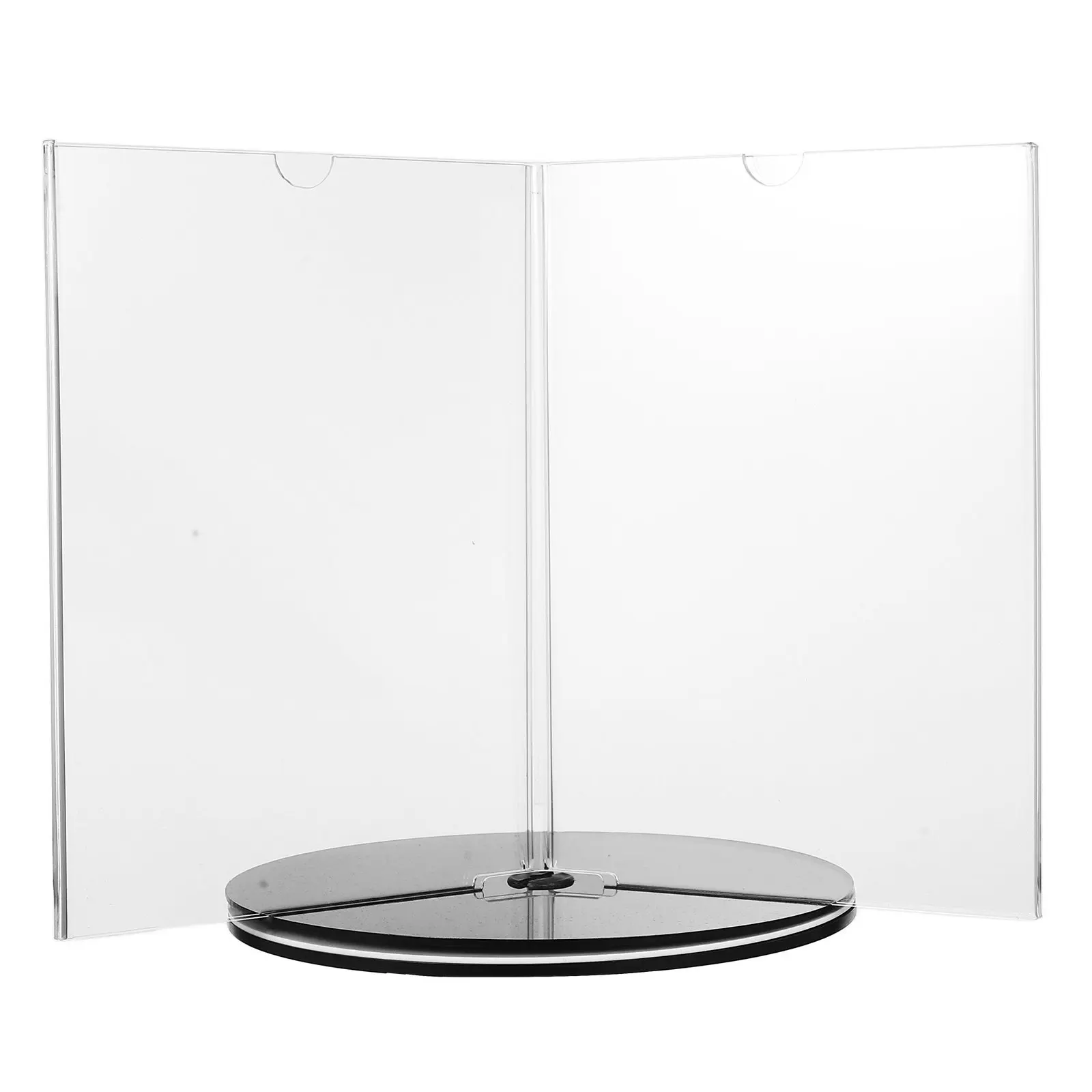 

Настольный держатель для меню из акрила, вращающийся, многосторонний, с устойчивым основанием, для ресторанов, кафе, настольных вывесок и дисплеев